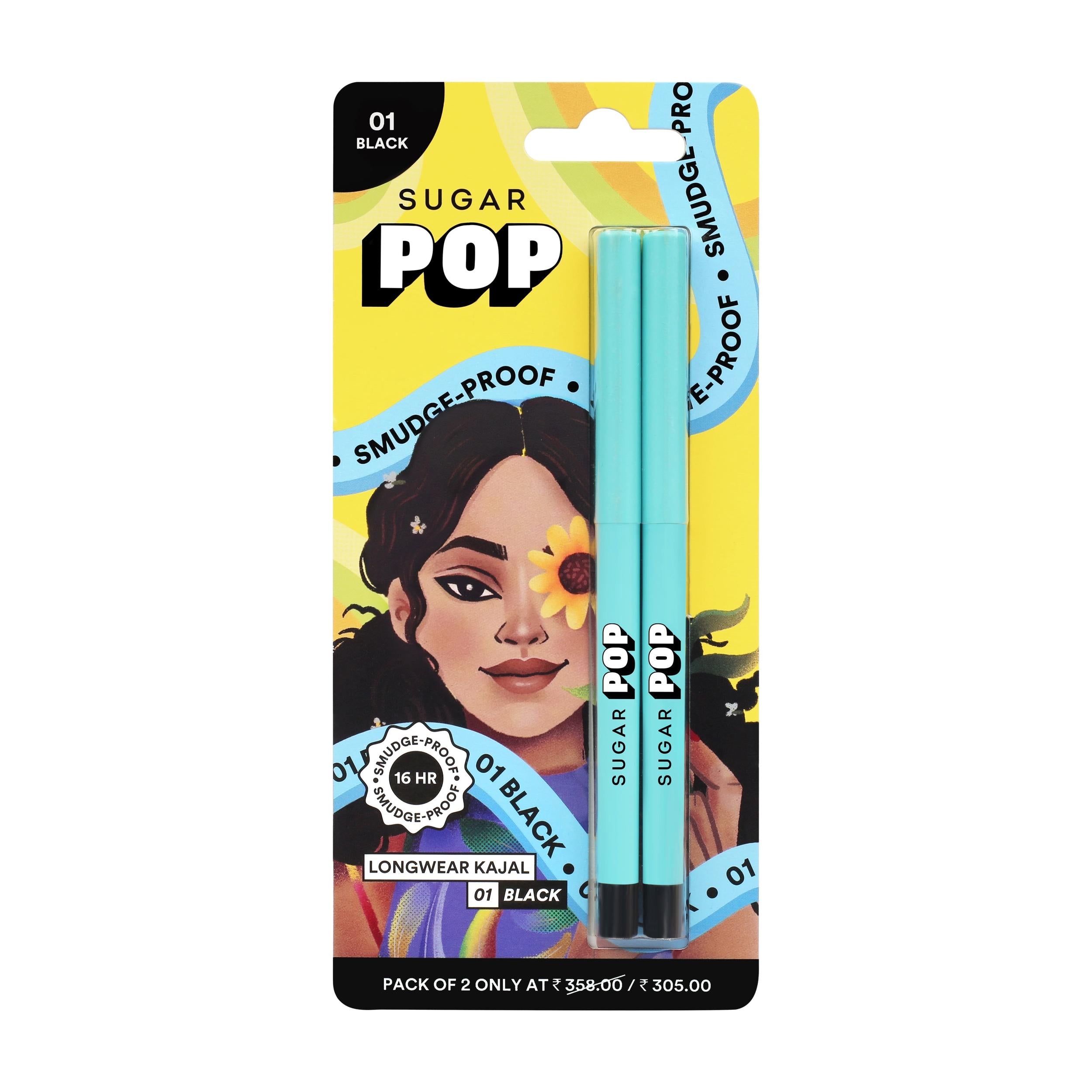 Longwear Kajal Duo - 01 Black (Gift)