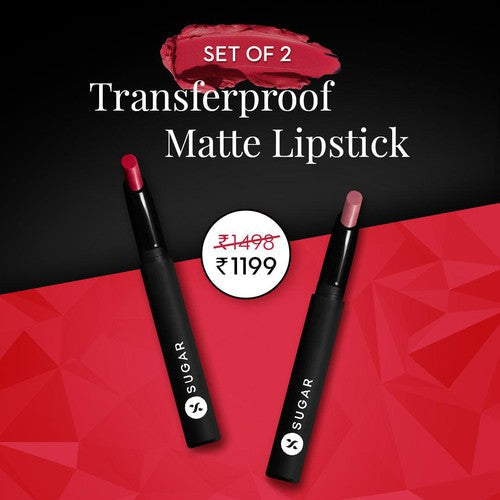 Matte Attack Transferproof Lipstick Set of 2 (GPAY)