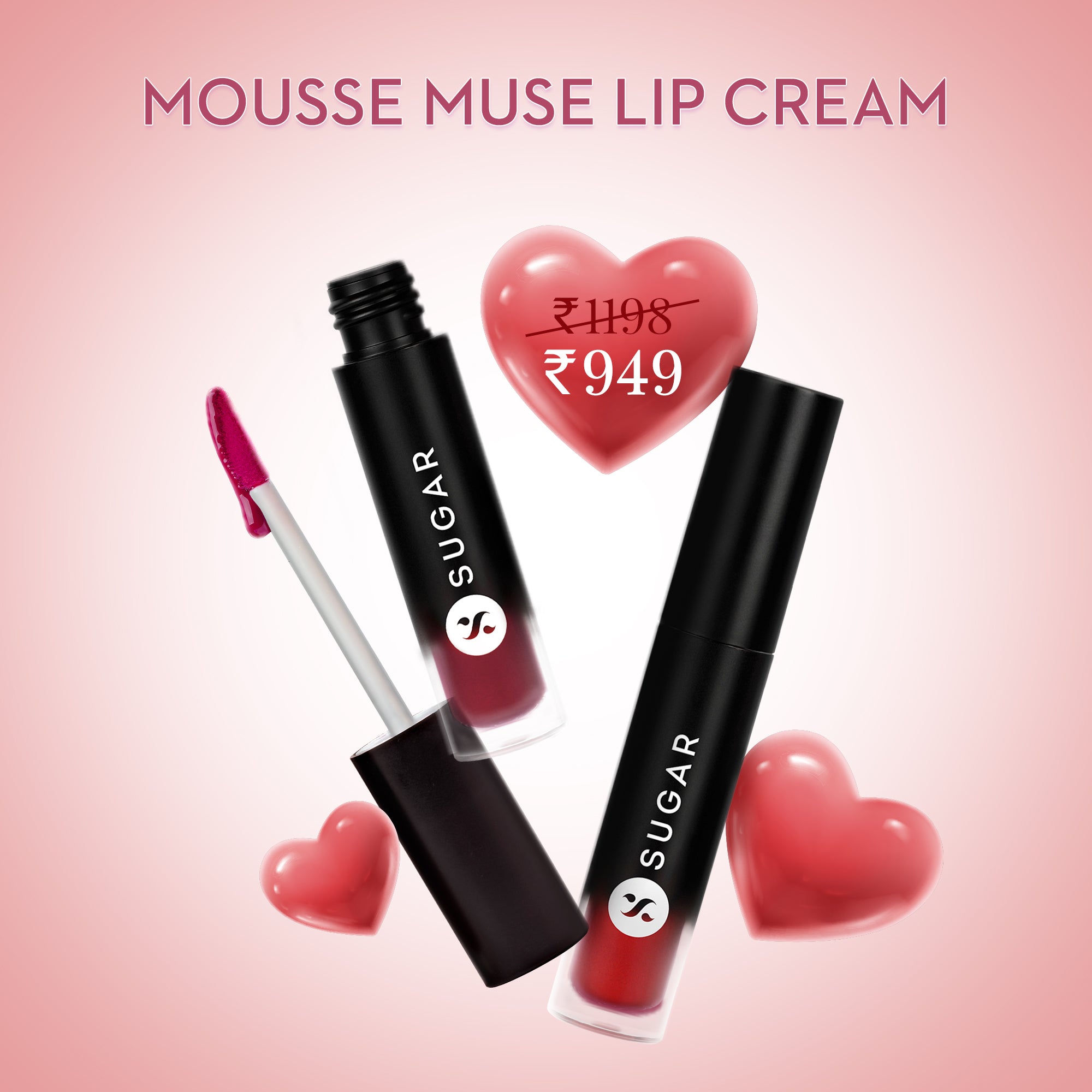 Mousse Muse Lip Cream Set of 2