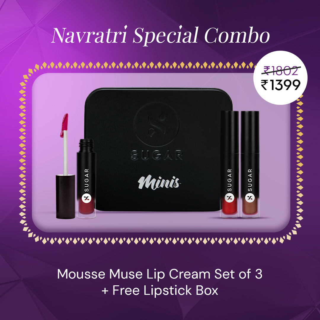 Mousse Muse Lip Cream Set of 3 + Free Lipstick Box