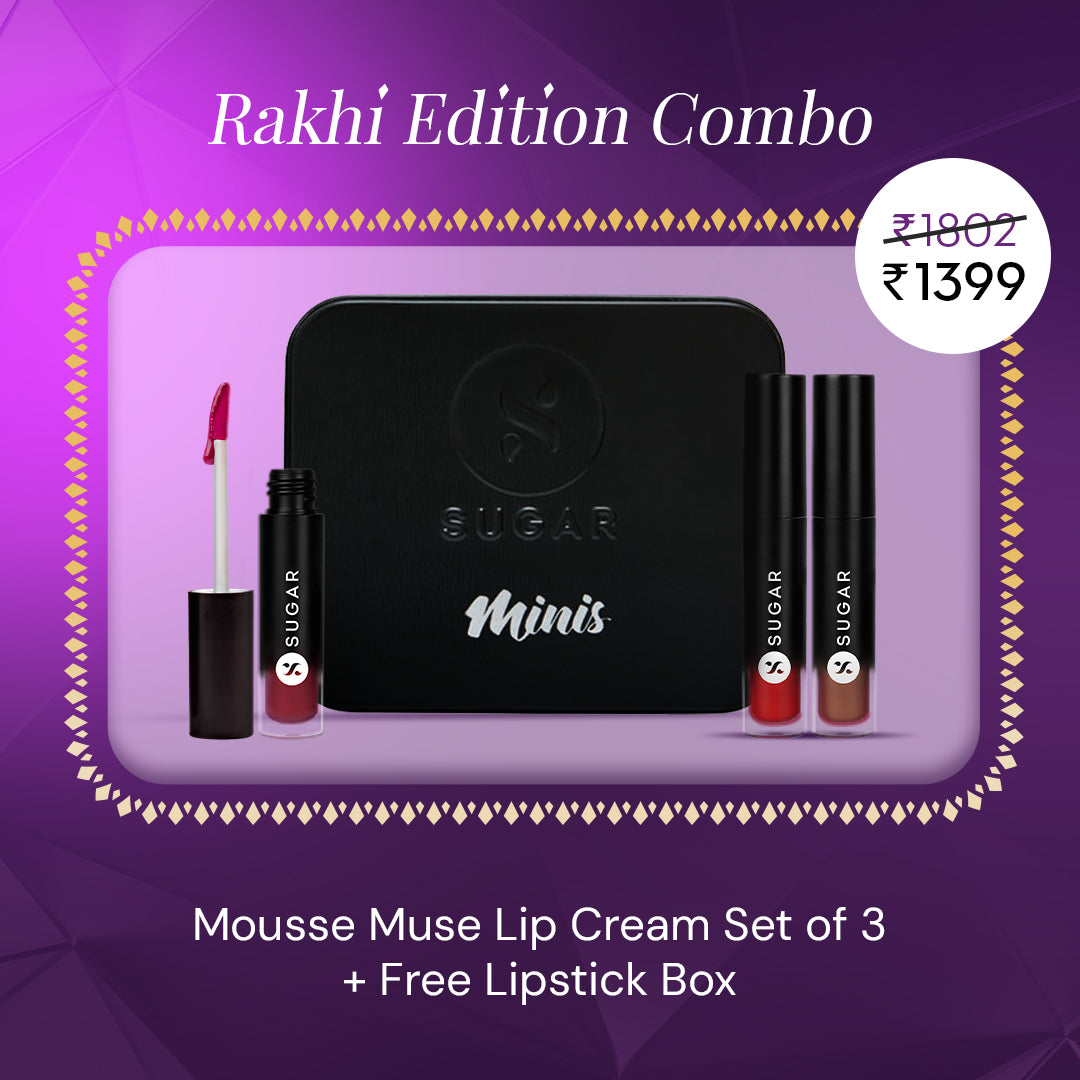 Mousse Muse Lip Cream Set of 3 + Free Lipstick Box