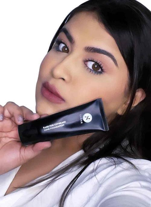Rage For Coverage 24Hr Foundation - 42 Glace (Medium Beige, Golden Undertone) (Gift)