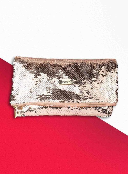 Rose Gold Sequenced Pouch