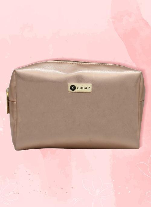 Rose gold box pouch