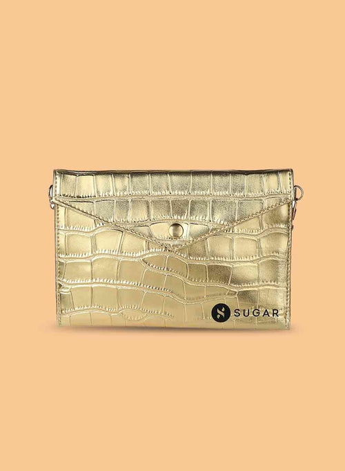 SUGAR Croc Waist Light Gold Pouch (Kit)