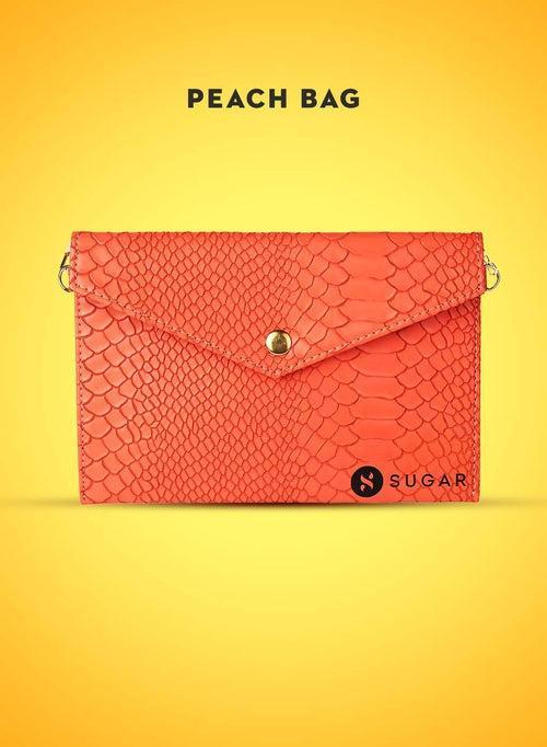 SUGAR Croc Waist Peach Pouch
