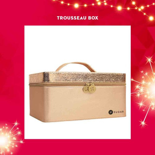SUGAR Diwali Gold and Beige Trousseau Box