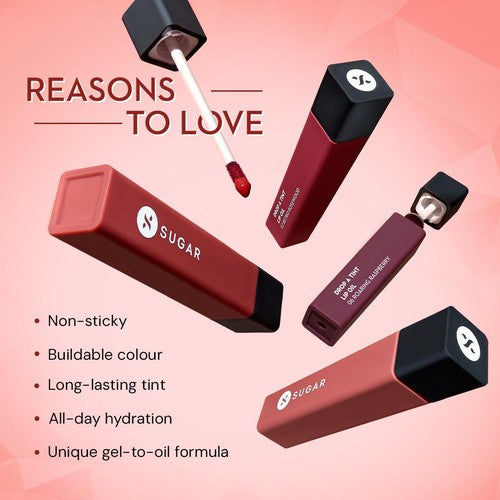 SUGAR Drop A Tint Lip Oil 06 Roaring Raspberry 4ml