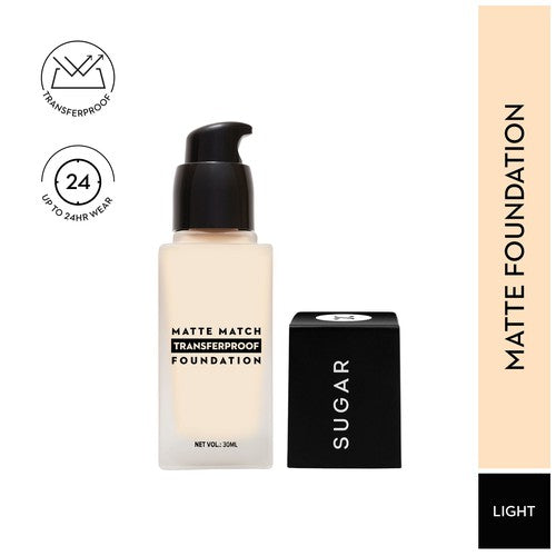 SUGAR Matte Match Transferproof Foundation - 17 Raf (Light - Golden Undertone)