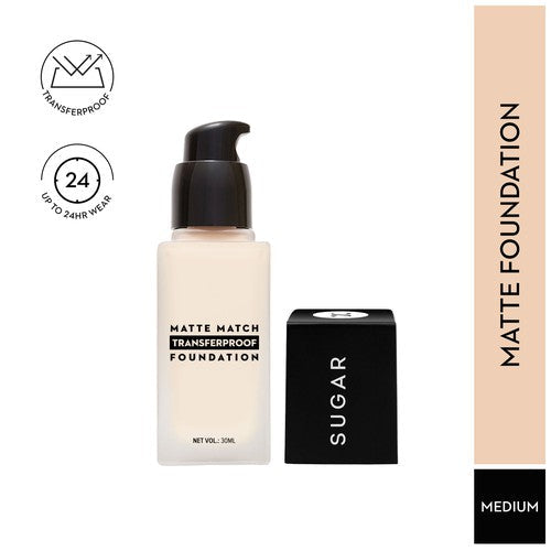 SUGAR Matte Match Transferproof Foundation - 35 Frappe (Medium - Neutral Undertone)