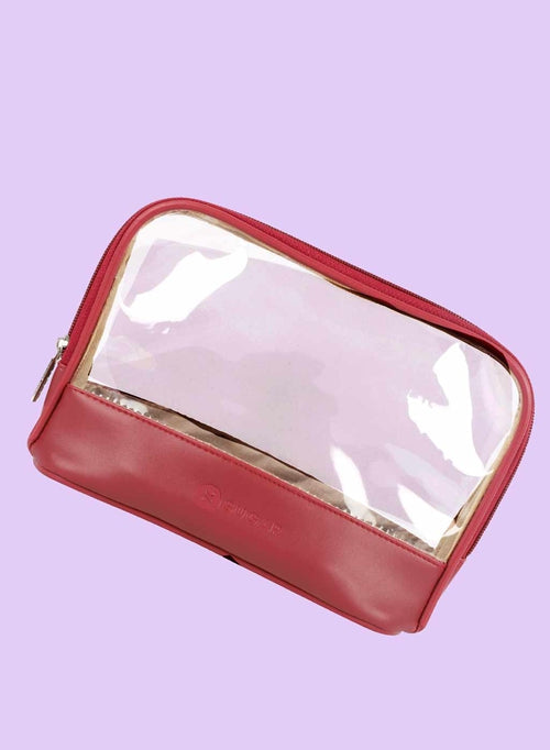 SUGAR Rectangular half pvc pouch (Cherry Red)