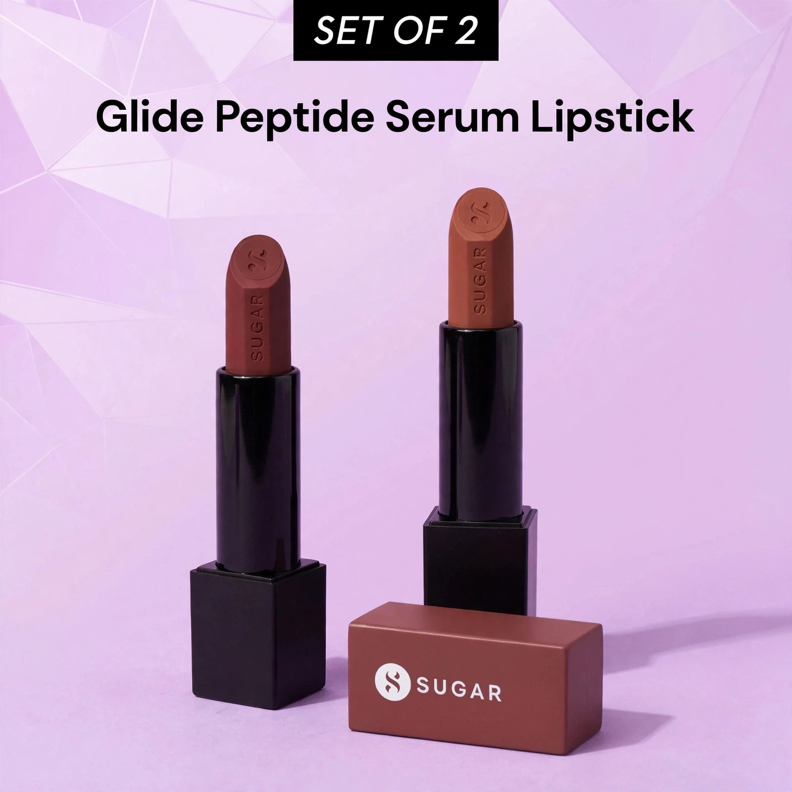 Set Of 2 Glide peptide serum lipstick