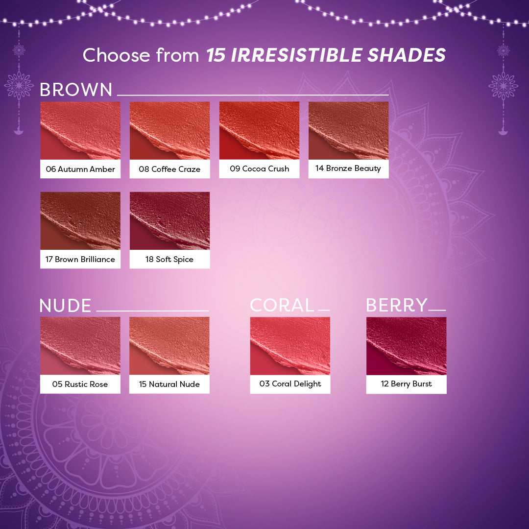 Set of 5 Ultrastay Transferproof Lipstick + Fancy Lipstick Holder