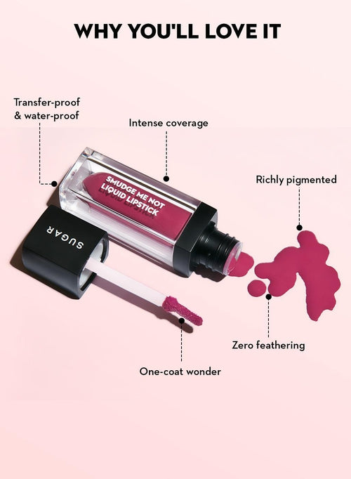 Smudge Me Not Liquid Mini Lipstick - 08 Wine and Shine (TOI)