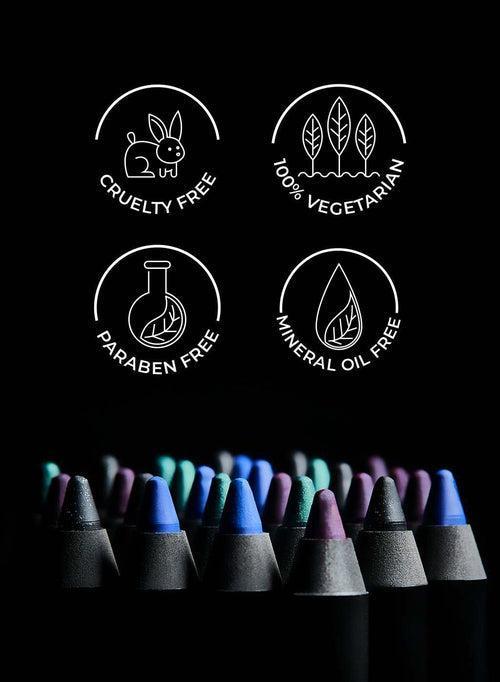 Stroke Of Genius Heavy-Duty Kohl - 05 Black Magic (Black With Silver Glitter