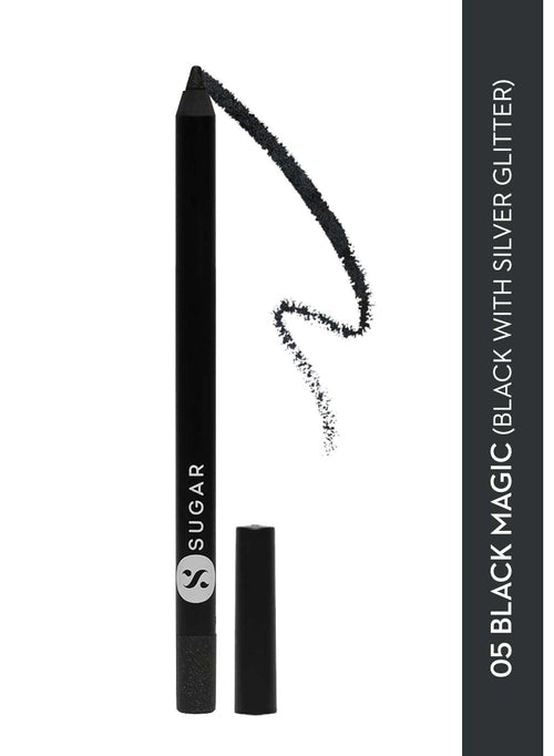 Stroke Of Genius Heavy-Duty Kohl - 05 Black Magic (Black With Silver Glitter