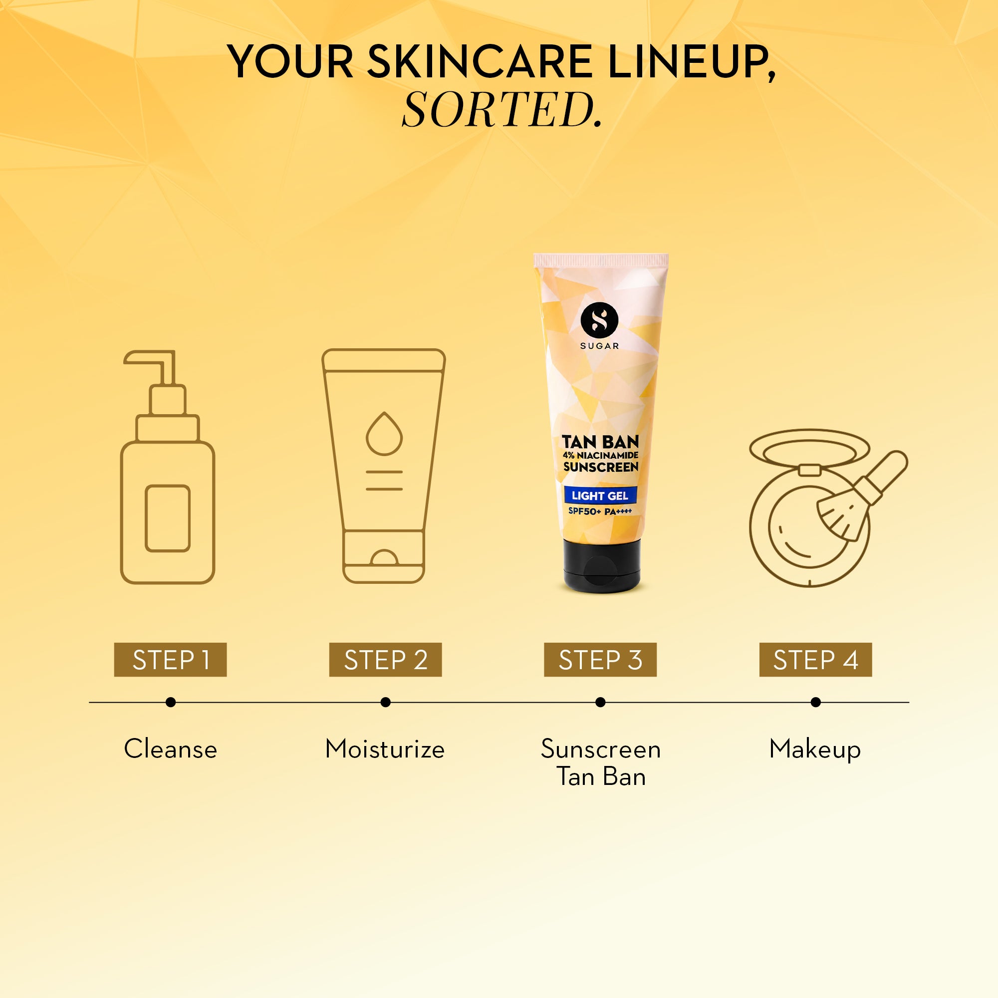 Tan Ban 4% Niacinamide Sunscreen Light Gel 10 ML (Mini)