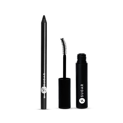 Uptown Curl Lengthening Mascara + Stroke OF Genius Heavy-Duty Kohl - Value Set (Kit)